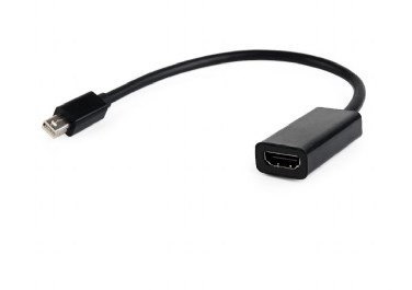 GEMBIRD Adapter GEMBIRD A-MDPM-HDMIF-02 (Mini DisplayPort M - HDMI F; 0,15m; kolor czarny)