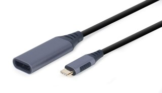 GEMBIRD GEMBIRD ADAPTER Z USB TYPE-C DO DISPLAYPORT NA KABLU SZARY