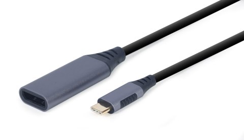GEMBIRD GEMBIRD ADAPTER Z USB TYPE-C DO DISPLAYPORT NA KABLU SZARY