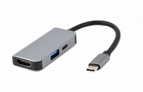 GEMBIRD GEMBIRD MULTI ADAPTER USB TYP-C 3W1 (HUB USB + HDMI + PD)
