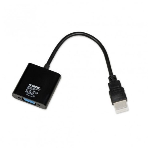 IBOX Adapter IBOX IAHV01 (HDMI M - D-Sub (VGA) F; 1m; kolor czarny)