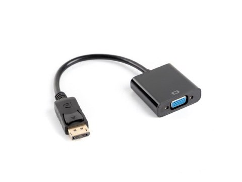 Lanberg Adapter Lanberg AD-0002-BK (DisplayPort M - D-Sub (VGA) F; 0,20m; kolor czarny)