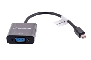 Lanberg Adapter Lanberg AD-0006-BK (Mini DisplayPort M - D-Sub (VGA) F; 0,20m; kolor czarny)