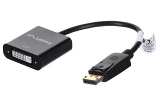 Lanberg Adapter Lanberg AD-0007-BK (DisplayPort M - DVI-D F; 0,10m; kolor czarny)