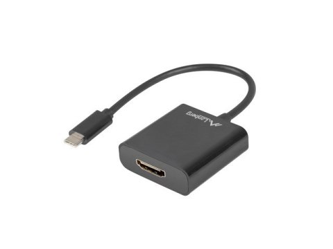 Lanberg Adapter Lanberg AD-UC-HD-01 (USB typu C M - HDMI F; 0,15m; kolor czarny)