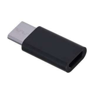 SAVIO Adapter SAVIO AK-31/B (Micro USB F - USB typu C M; kolor czarny)