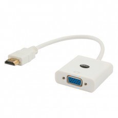 SAVIO Adapter SAVIO CL-27/B (HDMI M - D-Sub (VGA) F; 0,10m; kolor biały)