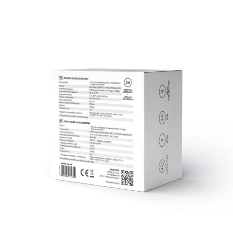 SAVIO SAVIO ADAPTER USB 3.0 DO DYSKÓW 3.5" Z ZASILANIEM AK-39