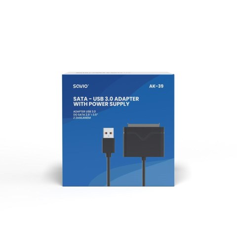 SAVIO SAVIO ADAPTER USB 3.0 DO DYSKÓW 3.5" Z ZASILANIEM AK-39