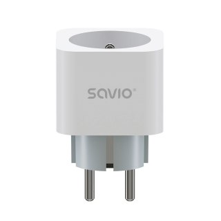 SAVIO SAVIO INTELIGENTNE GNIAZDKO WI-FI, 16A, TIMER, POMIAR ZUŻYCIA ENERGII, AS-01