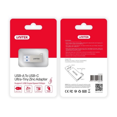 UNITEK UNITEK ADAPTER USB-A NA USB-C 3.1 GEN1, A1034NI