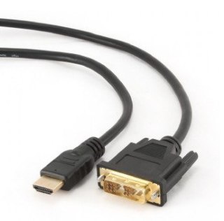 GEMBIRD Kabel GEMBIRD CC-HDMI-DVI-6 (HDMI M - DVI-D M; 1,8m; kolor czarny)