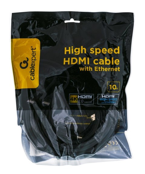 GEMBIRD Kabel GEMBIRD CC-HDMI4-10M (HDMI M - HDMI M; 10m; kolor czarny)