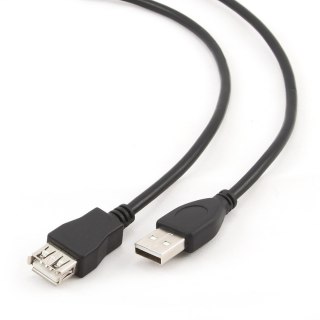 GEMBIRD Kabel GEMBIRD CCP-USB2-AMAF-10 (USB 2.0 typu A F - USB 2.0 typu A M; 3m; kolor czarny)