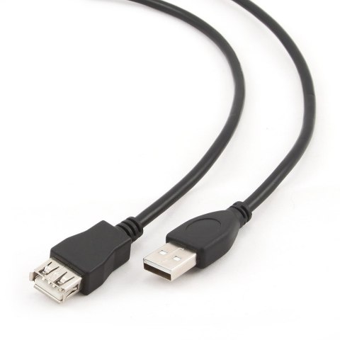 GEMBIRD Kabel GEMBIRD CCP-USB2-AMAF-10 (USB 2.0 typu A F - USB 2.0 typu A M; 3m; kolor czarny)