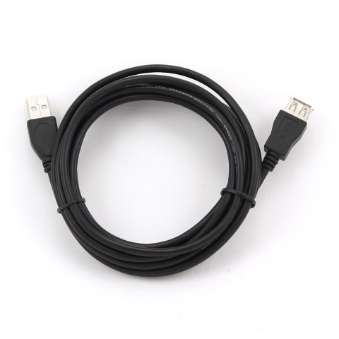 GEMBIRD Kabel GEMBIRD CCP-USB2-AMAF-10 (USB 2.0 typu A F - USB 2.0 typu A M; 3m; kolor czarny)