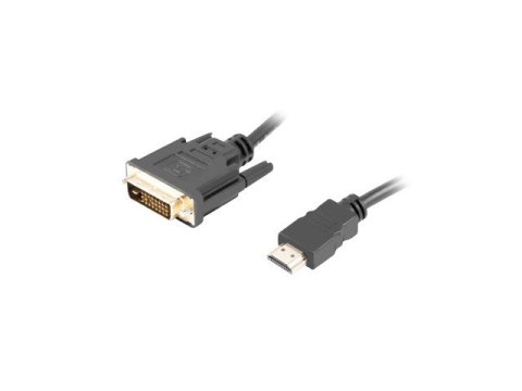 Lanberg Kabel Lanberg CA-HDDV-20CU-0018-BK (HDMI M - DVI-D (24+1) M; 1,8m; kolor czarny)