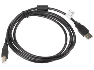 Lanberg Kabel Lanberg CA-USBA-11CC-0018-BK (USB 2.0 M - USB 2.0 typu B M; 1,8m; kolor czarny)