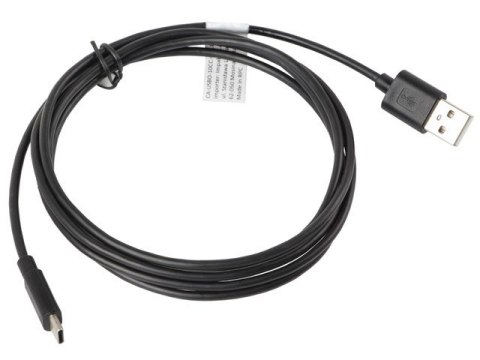 Lanberg Kabel Lanberg CA-USBO-10CC-0018-BK (USB 2.0 typu A M - USB typu C M; 1,8m; kolor czarny)