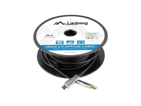 Lanberg LANBERG KABEL HDMI M/M V2.0 50M OPTYCZNY AOC CA-HDMI-20FB-0500-BK