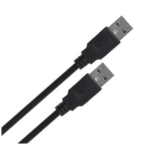Lanberg LANBERG KABEL USB-A 2.0 M/M 1M CZARNY CA-USBA-20CU-0010-BK