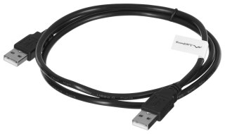 Lanberg LANBERG KABEL USB-A 2.0 M/M 1M CZARNY CA-USBA-20CU-0010-BK