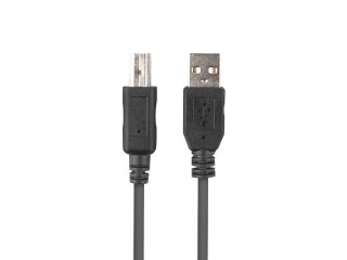 Lanberg LANBERG KABEL USB-A->USB-B M/M 2.0 1M FERRYT CZARNY BOX CA-USBA-15CU-0010-BK
