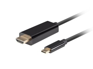 Lanberg LANBERG KABEL USB-C(M)->HDMI(M) 1M 4K 60HZ CZARNY CA-CMHD-10CU-0010-BK
