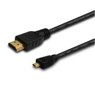 SAVIO Kabel SAVIO cl-39 (HDMI M - Micro HDMI M; 1m; kolor czarny)