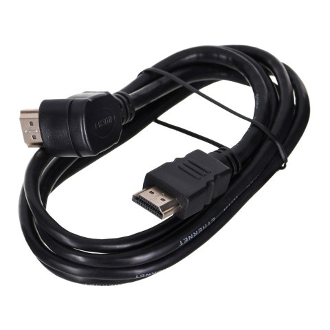 SAVIO SAVIO KABEL HDMI V2.0 KĄTOWY 4K OFC CZARNY, ZŁOTE KOŃCÓWKI, ETHERNET/3D 1,5M CL-108