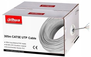 DAHUA Kabel sieciowy DAHUA drut, 100% miedź PFM920I-5EUN (UTP; 305m; kat. 5e;)