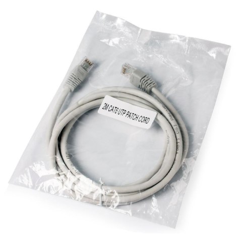 GEMBIRD Patchcord GEMBIRD PP6U-2M (RJ45 - RJ45 ; 2m; UTP; kat. 6; kolor szary)