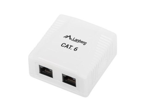 Lanberg Gniazdo natynkowe Lanberg OU6-0002-W (RJ-45; UTP; kolor biały)
