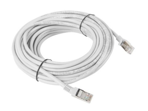 Lanberg Kabel Lanberg PCF5-10CC-1000-S (RJ45 - RJ45 ; 10m; kolor szary)
