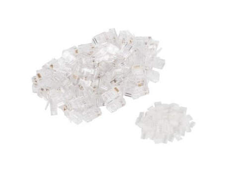 Lanberg LANBERG WTYK SIECIOWY RJ45 (8P8C) KAT.6 UTP (100SZT) Z PROWADNICĄ DO LINKI I DRUTU