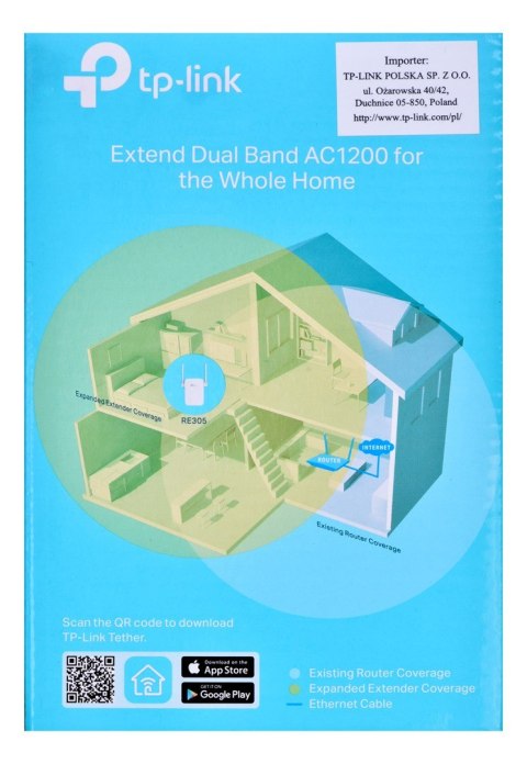 TP-LINK Wzmacniacz sieciowa TP-LINK RE305