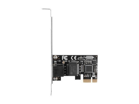 Lanberg LANBERG KARTA SIECIOWA PCI-E 1X RJ45 1GB RTL8111C ŚLEDŹ LOW PROFILE PCE-1GB-201