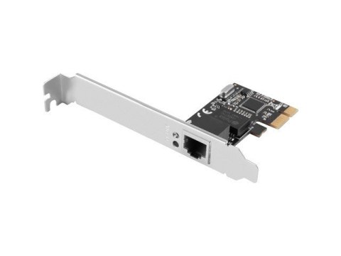 Lanberg LANBERG KARTA SIECIOWA PCI-E 1X RJ45 1GB RTL8111C ŚLEDŹ LOW PROFILE PCE-1GB-201