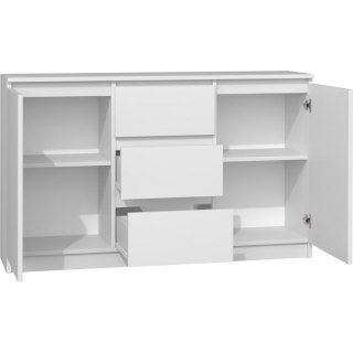 TOP E SHOP KOMODA 2 DRZWI 3 SZUFLADY BIAŁY