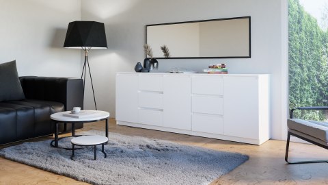 TOP E SHOP Komoda COSTA 1D3S+2D3S biały