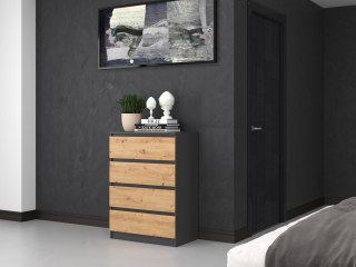 TOP E SHOP Komoda M4 70x40xH97 antracyt/artisan