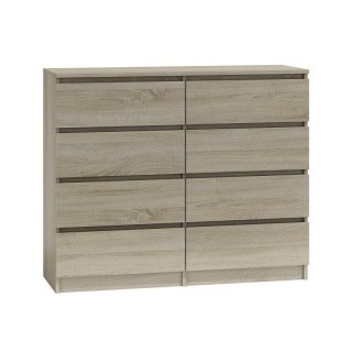 TOP E SHOP M8 MALWA KOMODA 120CM 8 SZUFLAD SONOMA