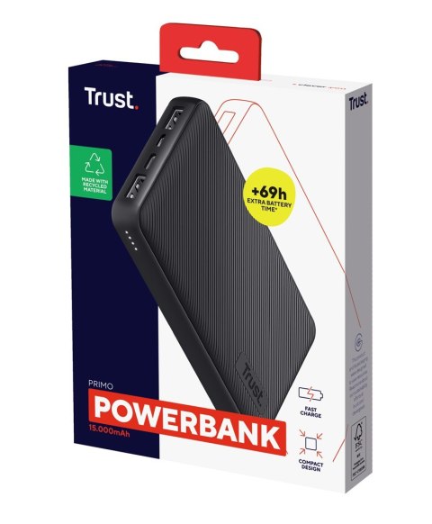 Trust Powerbank TRUST Primo 15000mAh ECO Black