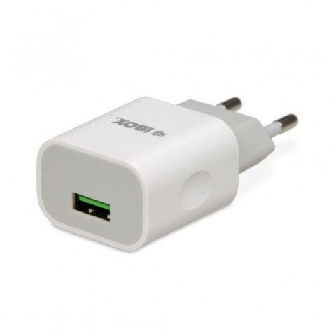 IBOX Ładowarka sieciowa IBOX C-35 1A WHITE ILUC35W (USB; kolor biały)