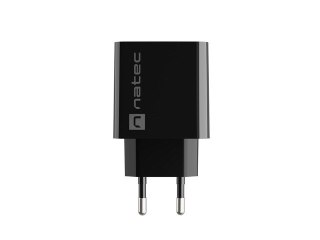 NATEC NATEC ŁADOWARKA SIECIOWA RIBERA USB-A + USB-C 20W POWER DELIVERY CZARNA NUC-2062
