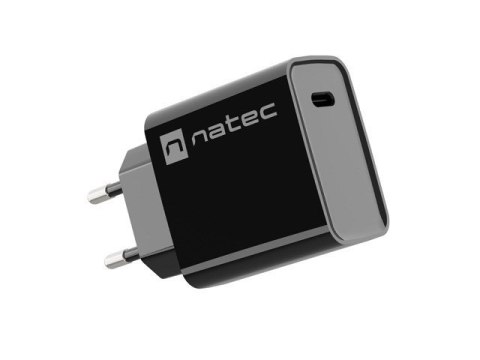NATEC NATEC ŁADOWARKA SIECIOWA RIBERA USB-C 20W POWER DELIVERY CZARNA NUC-2060