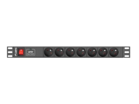 Lanberg Listwa RACK Lanberg PDU-07E-0200-IEC-BK (7 x UTE; 10 A; 2m; kolor czarny)