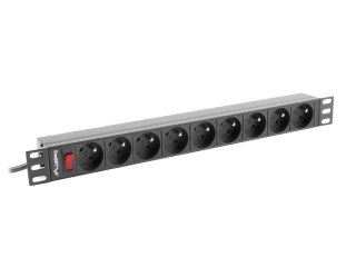 Lanberg Listwa RACK Lanberg PDU-09E-0300-BK (7 x UTE; 16 A (3680 W); 3m; kolor czarny)