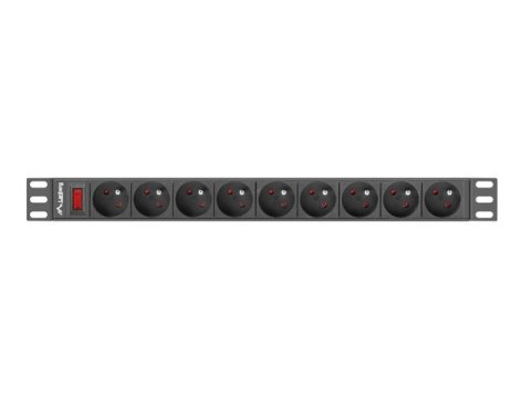Lanberg Listwa RACK Lanberg PDU-09E-0300-BK (7 x UTE; 16 A (3680 W); 3m; kolor czarny)