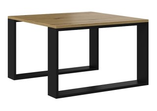 TOP E SHOP Stolik MODERN MINI 67x67xH40 artisan/czarny